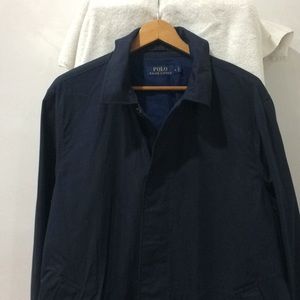 Ralph Lauren 3/4 Length Trench Jcket Lrg Navy blue